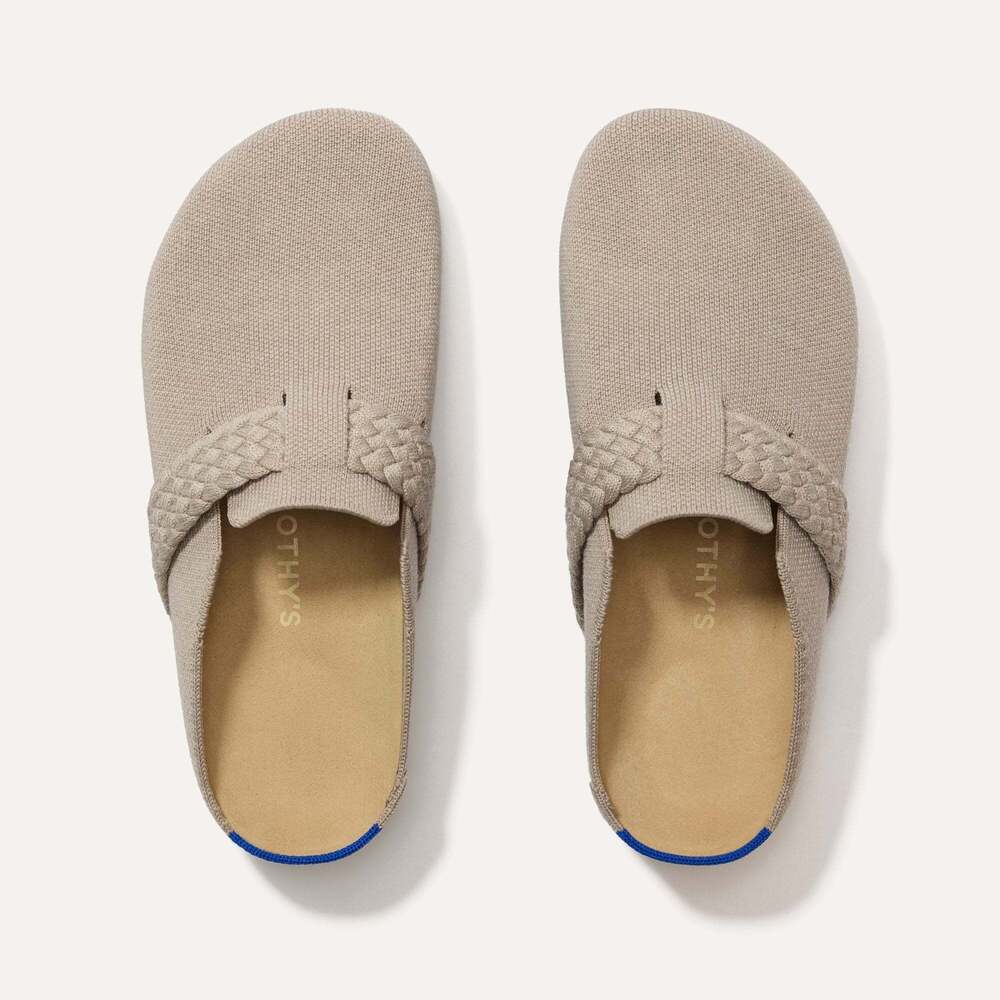 Rothy's Beige Woven Mules